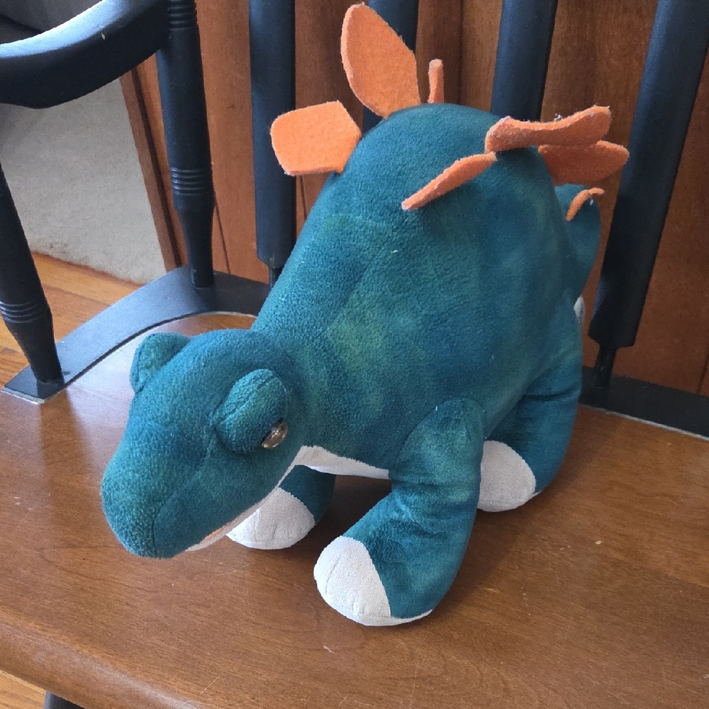 Build-A-Bear Teal and Orange Dinosaur Stuffed Animal